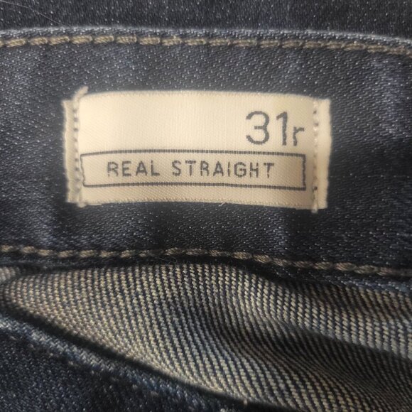 GAP 1969 Straight Leg Blue Jeans - Size 31 - Picture 5 of 9